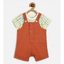 Miniklub Dungaree Set - 12-18m, Red/Green/White